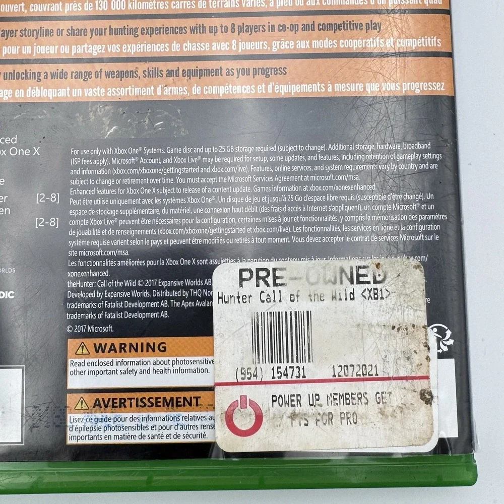 The Hunter: Call of the Wild - Xbox One - Hunting Game - Game And Case RARE EUC